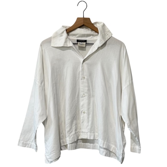 Tops - eskandar Nieman Marcus White Drop Shoulder 100% Cotton Lightweight Top